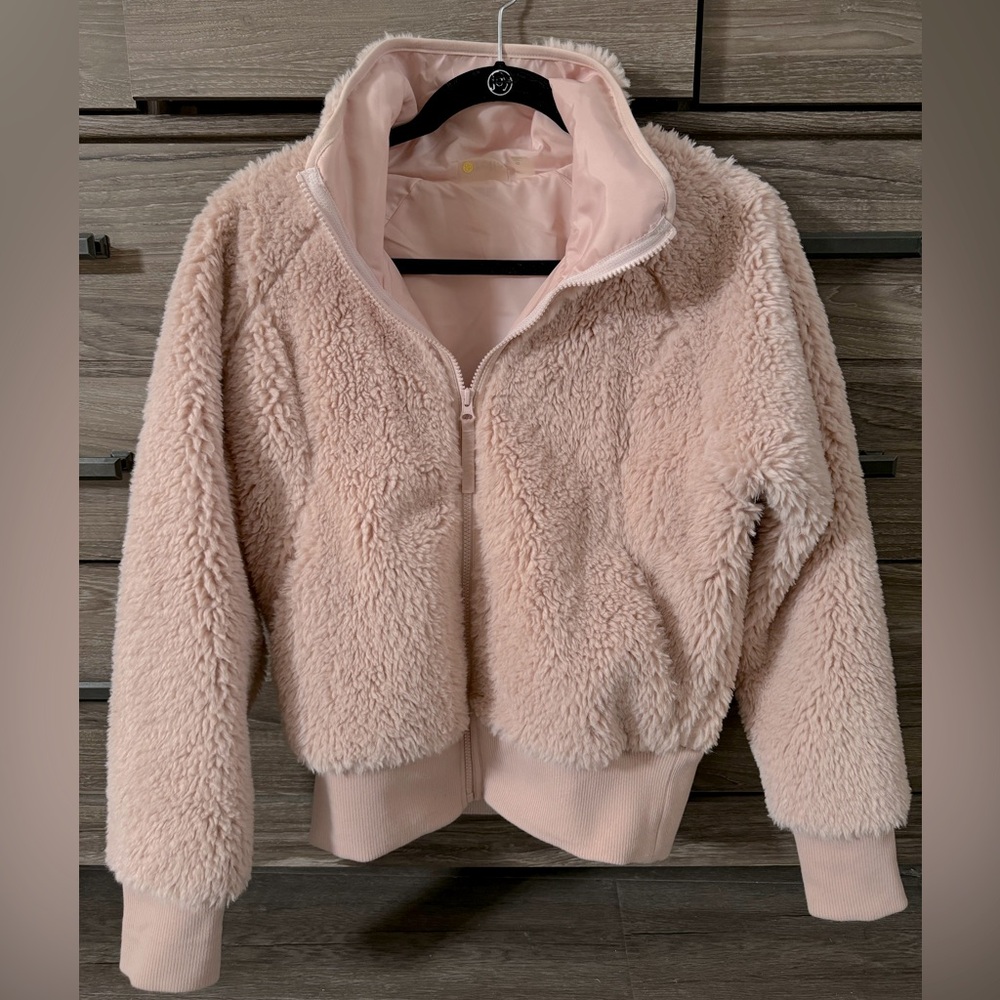 Zella Ballet Pink Reversible Teddy New